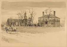 Ernest Peixotto Williamsburg Virginia Vintage Architecture Photo Reprint Wall Ar picture