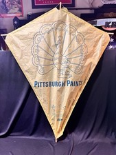 Pittsburgh Paints Vintage 1970s Advertising PROMOTIONAL KITE w/peacock picture