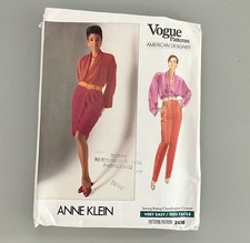 VTG 90s VOGUE Anne Klein OriginalPattern 2438 Top Skirt Pants Camisole  14 16 18 picture