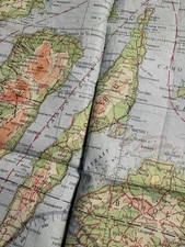Escape / Survival Map Chart US Army Air Forces 1944 cloth map Phillipines ...... picture