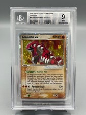 Pokemon TCG GROUDON EX BGS 9 HOLO R 2006 SWIRL EX CRYSTAL GUARDIANS GERMAN 93 picture