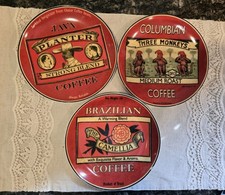 Vintage BIA Coffee Plates Set of 3  picture