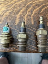 antique Brevete brass WW1 aviation motorcycle spark plugs picture