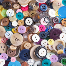 Scrambled Assortment Bag of Buttons for Arts & Crafts, Decoration, Collections, picture