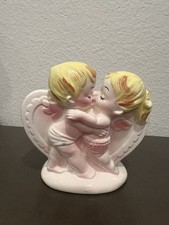 RARE Vintage Lefton PINK Valentines Planter picture