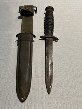 WWII US M3 Fighting Knife by Camillus with US M8 BMCO Scabbard - Original picture