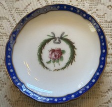 Vintage Richard Ginori Pittoria Venetian Rose Trinket Butter Pat Dish Gold Italy picture