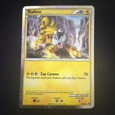 Pokemon Raikou HGSS19 Black Star Promo Holo Card with Light Play picture