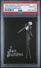 1993 SkyBox Nightmare Before Christmas PSA 10 Jack Skellington #71 Pop 2 picture