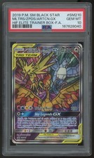 2019 Pokemon Moltres & Zapdos & Articuno GX Black Star Promo #SM210 PSA 10 picture