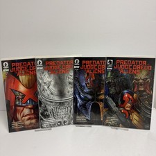 Predator vs Judge Dredd vs Aliens #1-#4 Complete Set #2 Pencil Variant 2016 picture