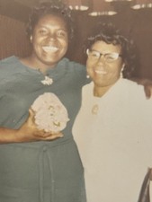 1960s African American Women Photo Corsage Smiling Friends picture