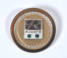 RARE Vtg RICH'S Department Store Gold Filled Employee Service Award Pin(Macy's) picture