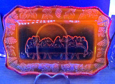Indiana Glass Amberina Tiara Last Supper 11