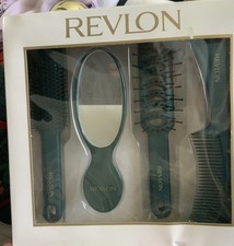 Vintage Revlon 4 Piece Styling Gift Set Green In Box picture