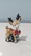 Vintage Lefton 709 Christmas Deer Salt Or Pepper Shaker Only 1 Shaker picture