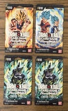 4x Dragon Ball Z Fusion World FB10 Cross Force Sleeved Booster Lot Of 4 Set New picture