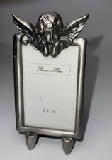 Cherub Picture Frame Ashleigh Manor Ornate Silver Tone Cast Metal Rococo Style picture