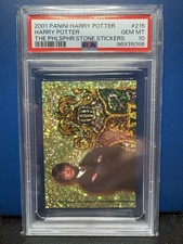 2001 Panini Stickers Harry Potter Philosophers Stone 215 Harry Potter PSA 10 picture