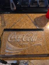 Enjoy Coca Cola Lucite Light Up Edgelight Sign picture