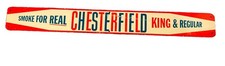 chesterfield cigarettes sign Door Push Tin Tacker picture