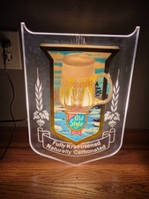 Rare Stunning Vintage 1980’s Heileman's Old Style Motion Bubbler Beer Sign L@@K picture