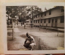 VTG 1940s African American Military Photo Corporal Army Barracks picture