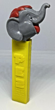 PEZ Very Rare VINTAGE Gray Head Circus BIG TOP Elephant w Red Hair Austria 2.6 picture