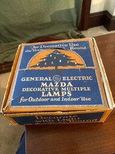 Vintage 1950s GE MAZDA Christmas Tree Lamps Never Used (25 Bulbs) picture