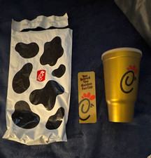 Chick-fil-A Golden Fan Cup Gold Plastic Tumbler NO CODE 2026 picture