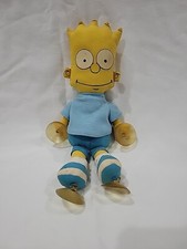 VTG The Simpson’s Bart Simpson Plush Stick-On Window Cling Suction Cup 1990 90s picture