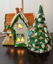 Vtg 1976 Dept 56 Original Snow Village GABLED COTTAGE 56.50021 Read Description picture