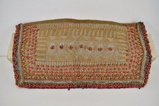 Antique Yemeni Ethnic Jewish Oriental Embroidery Textile Headdress picture