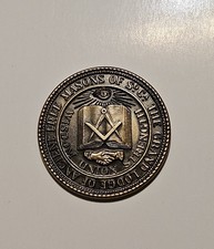 Grand Lodge Of Ancient Free Masons Of South Carolina Bicentennial Medallion Coin picture