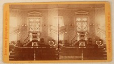 OLD SWEDES CHURCH INTERIOR PHILADELPHIA PA JAMES CREMER STEREOVIEW 1800'S picture