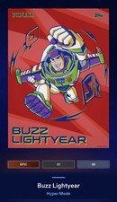 EPIC RED HYPER MODE TOY STORY BUZZ LIGHTYEAR-TOPPS DISNEY COLLECT picture