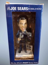 RARE Vintage Y2K Joe Sears Blue Automotive Crew Bobble Head Doll picture