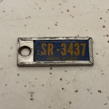 VTG. 1960's Disabled American Veterans Mini License Plate Key Tag New York  picture