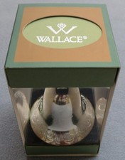 2011 Wallace Grand Baroque 17th Bell Silverplate Christmas Ornament New in Box picture