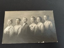Lot of Five Women and One Man RPPC Postcard picture