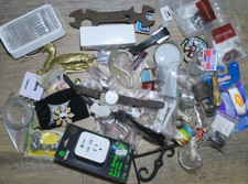 VINTAGE JUNK DRAWER LOT Collectibles Advertising And More #101 picture