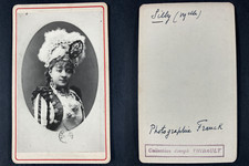 Franck, Paris, Mademoiselle Silly, actress vintage cdv albumen print.Mademo picture