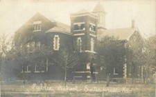 C1905 Dickinson County Public School Enterprise Kansas RPPC Photo Postcard 10886 picture