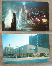 Two VTG Chicago Michigan Avenue Illinois Postcards picture
