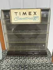 RARE VINTAGE TIMEX “CAVATINA” PLASTIC WRIST WATCH STORE DISPLAY CASE LOOK picture