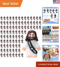 Durable Mini Jesus Figures - 100pc Set for Easter and Religious Celebrations picture