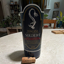 2008 Soldera Case Basse Toscana IGT EMPTY Wine Bottle Italy Collectible picture