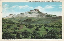 Postcard CO: Fisher's Peak, Trinidad, Colorado  WB 1920's picture