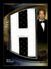 2009 Upper Deck Beau Bridges #ML-BB Movie Icons Letterman /50 picture