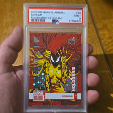 2020 UD Marvel Annual Scream Foilboard Hologram #76 PSA 9 /49 picture